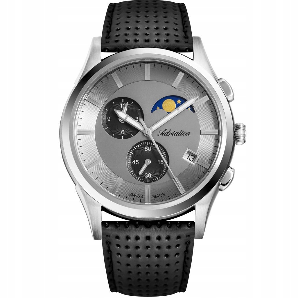 Pánské Hodinky Adriatica na řemínku A8282.5217CH Chronograf Swiss Made