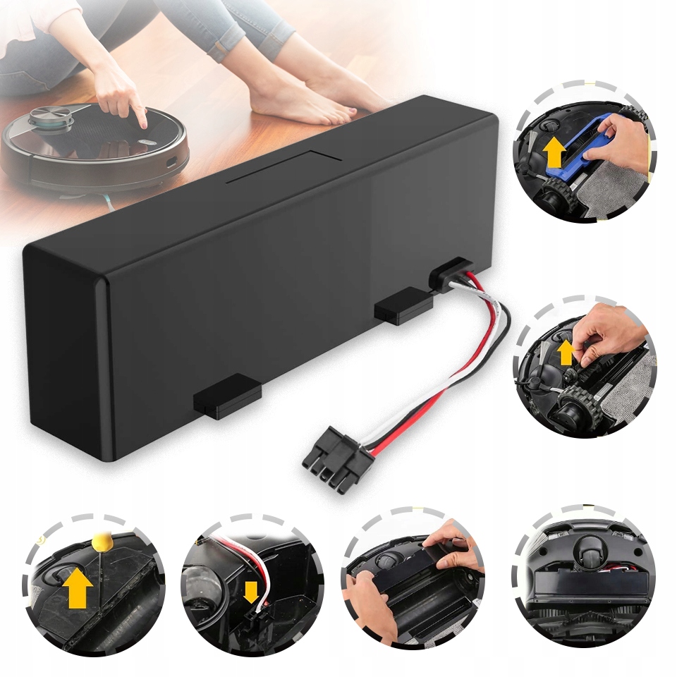 Bateria Akumulator do Viomi V2 Pro V3 Se Vacuum Mop Pro 14,4V 3200 mAh