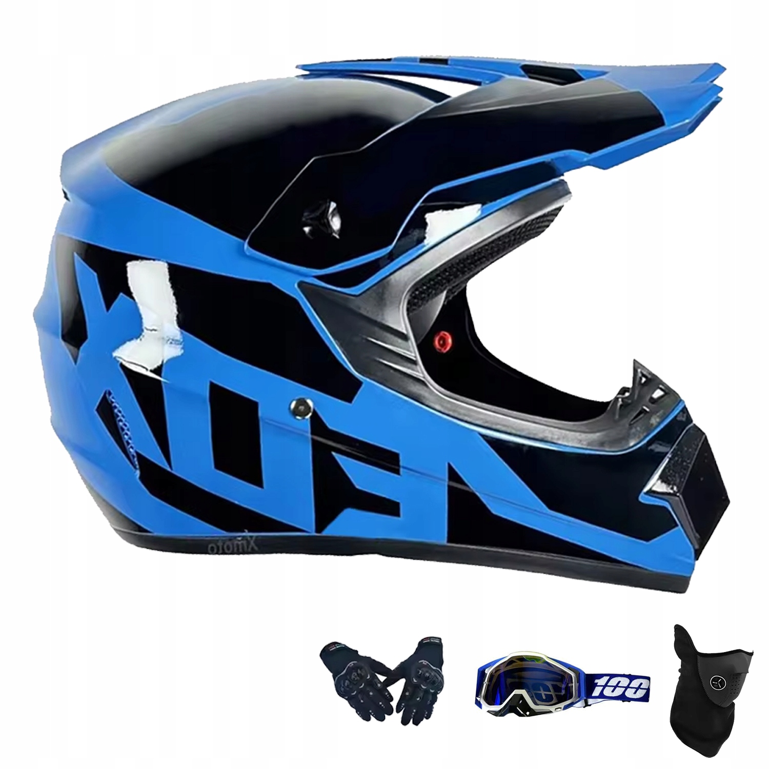 Helma Na Elektrickou Koloběžku Cross Enduro Quad Bmx Helma Brýle Rukavicexl