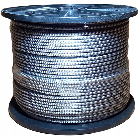 

Linka stalowa Fi 3mm splot 6x7 w osłonie 1 Metr