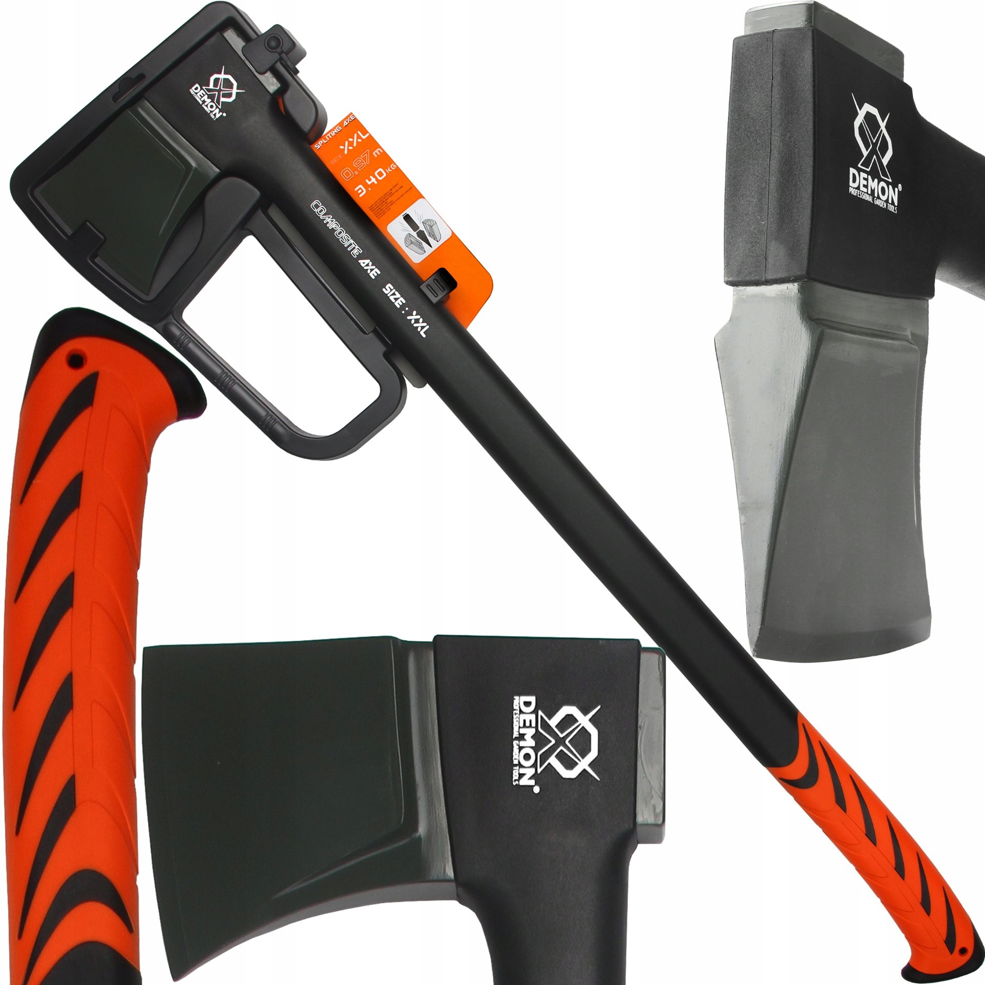 Siekiera Rozlupujúca Ruky Stromu Demon 3.40 kg 97 cm Univerzálna Veľká XXL