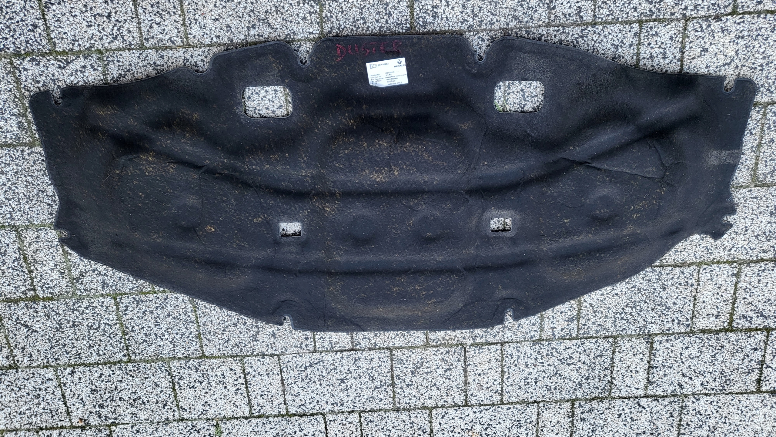 DACIA DUSTER I WYGLUSZENIE PODBITKA MASKI Producent części Dacia OE