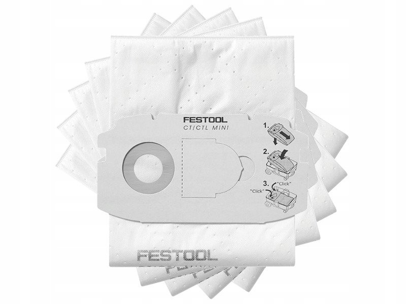 Festool Worki Sc Fis-ct MINI/5 Oryginał 5szt. 498410 do Ctl Mini przed 2019
