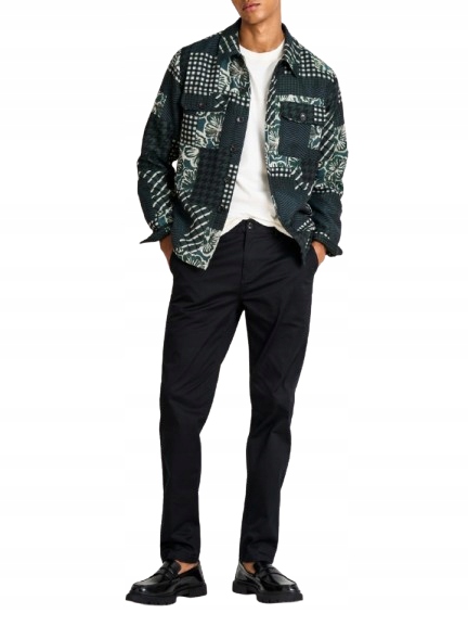 Scotch Soda Tmavě Modré Jednoduché Ležérní Kalhoty S Páskem 34/32 6BA