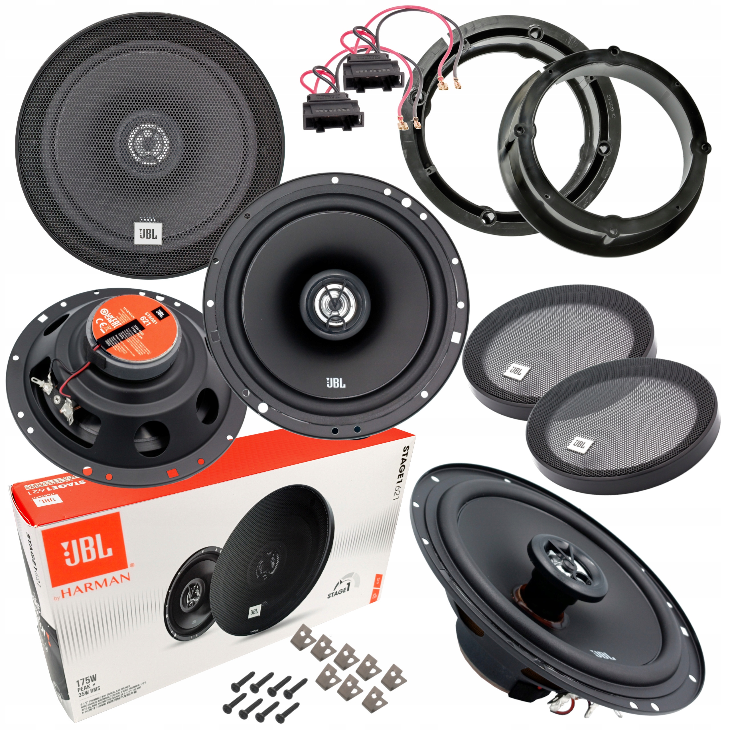 JBL Mocne głośniki samochodowe dystanse do SEAT LEON 1M TOLEDO SKODA FABIA