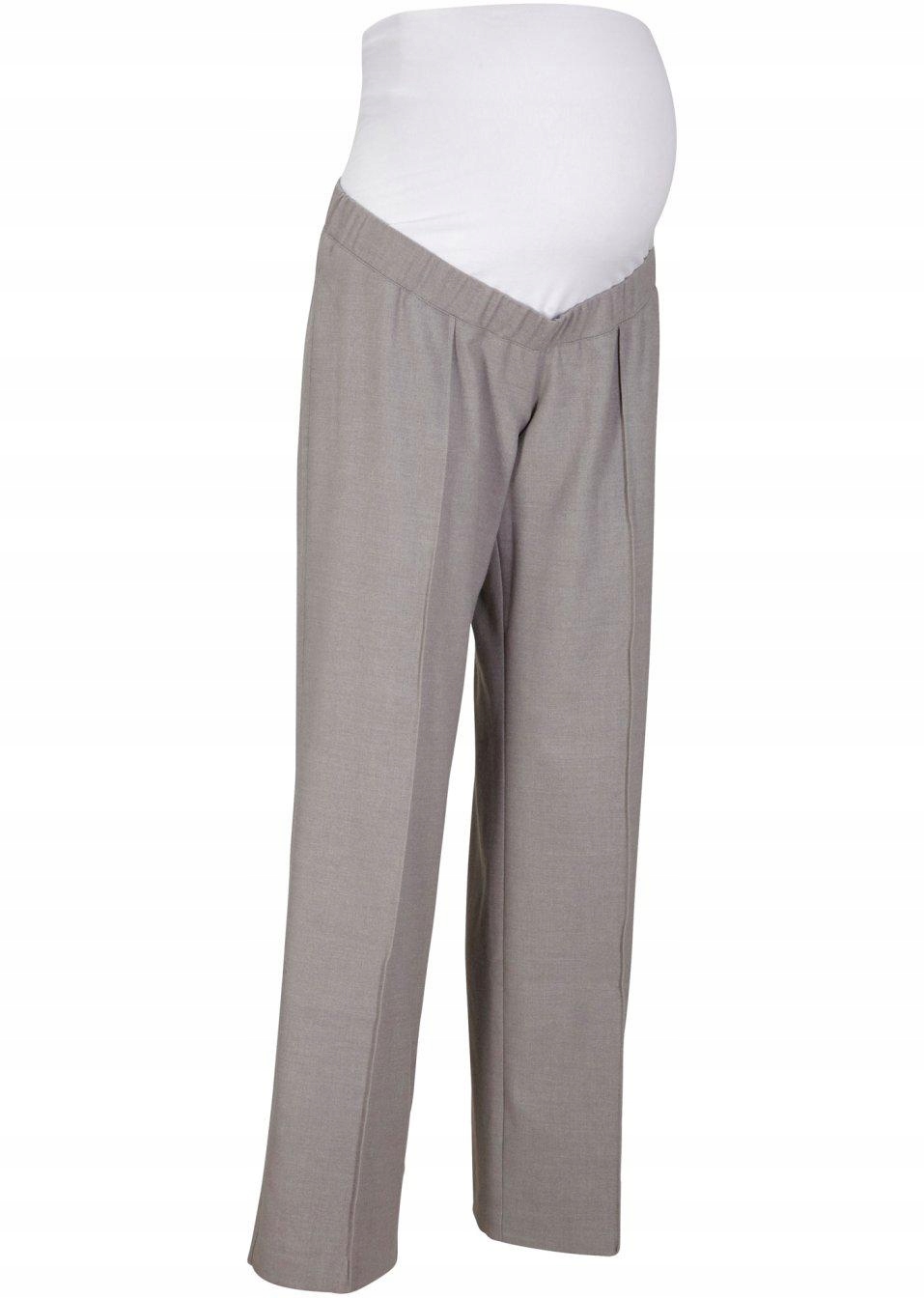 SPODNIE Z SZEROKĄ NOGAWKĄ SZARE Bonprix _NQI 40 Rozmiar 40