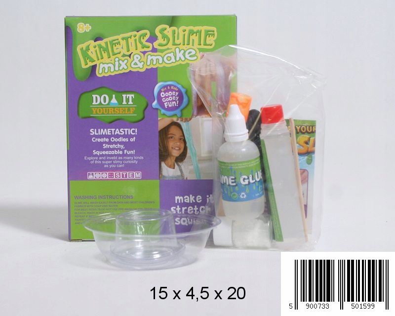 GLUT SLIME ŚWIECĄCY W CIEMNOŚCI MASA ZRÓB TO SAM ZESTAW DO ROBIENIA GLUTÓW Marka Midex