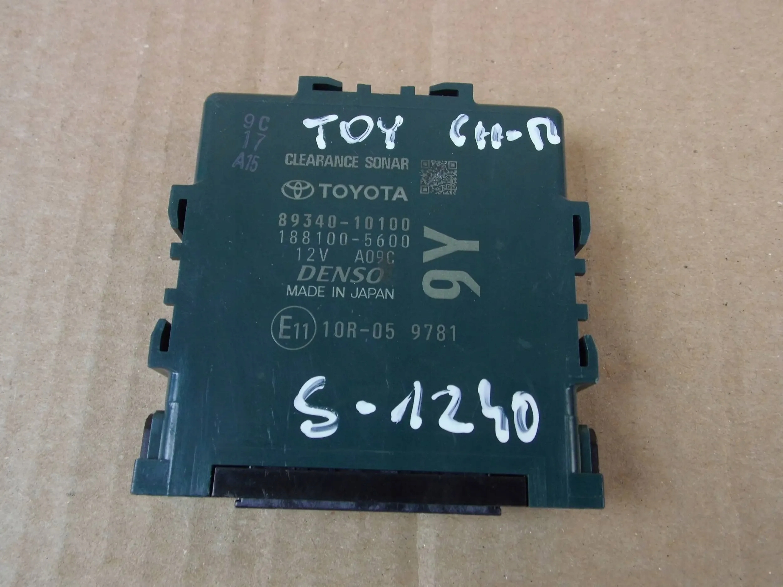Toyota CHR C-HR module computer control unit PDC 89340-10100