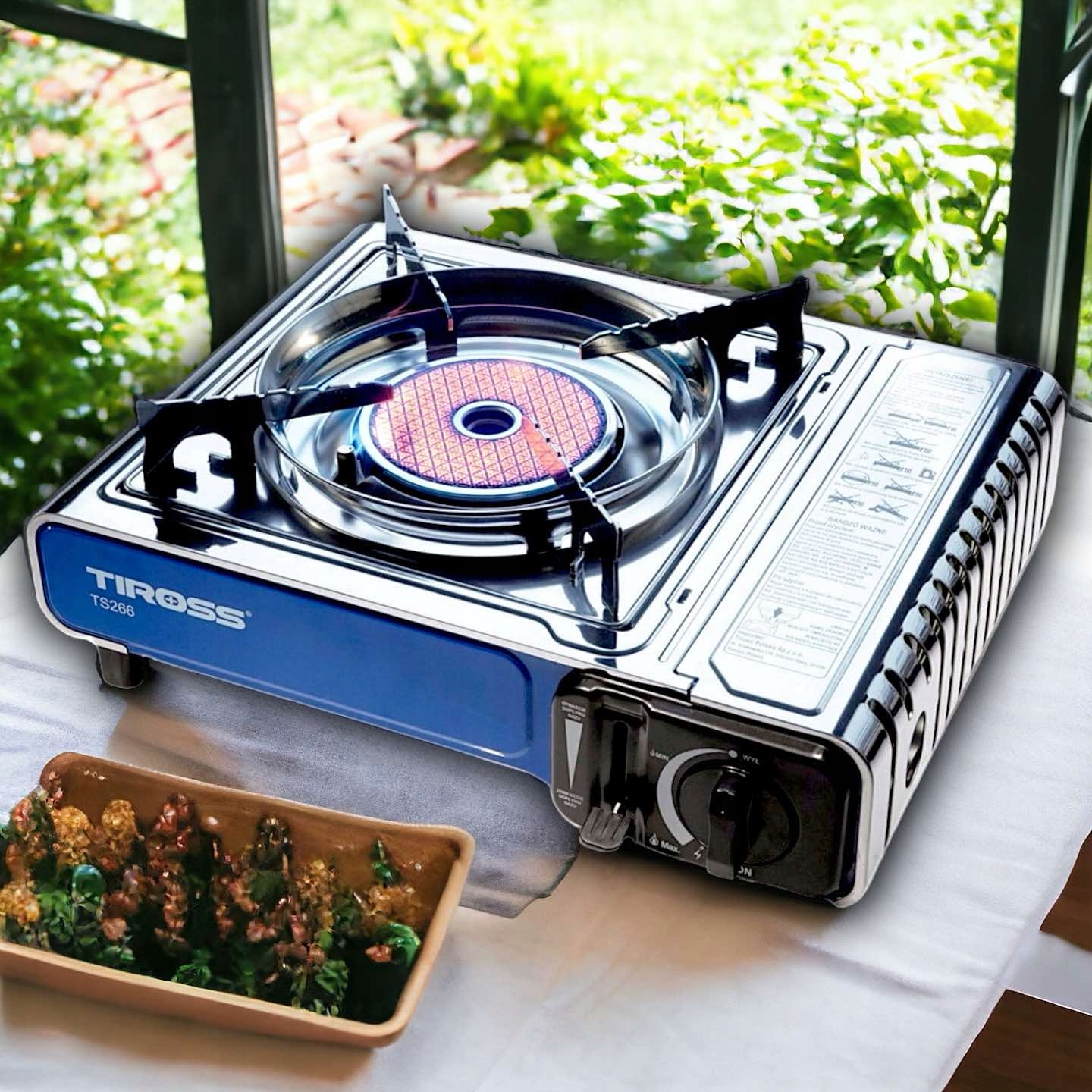 KUCHENKA GAZOWA TURYSTYCZNA CERAMICZNA TIROSS TS-266 PRZENOŚNA Kod producenta TS-266