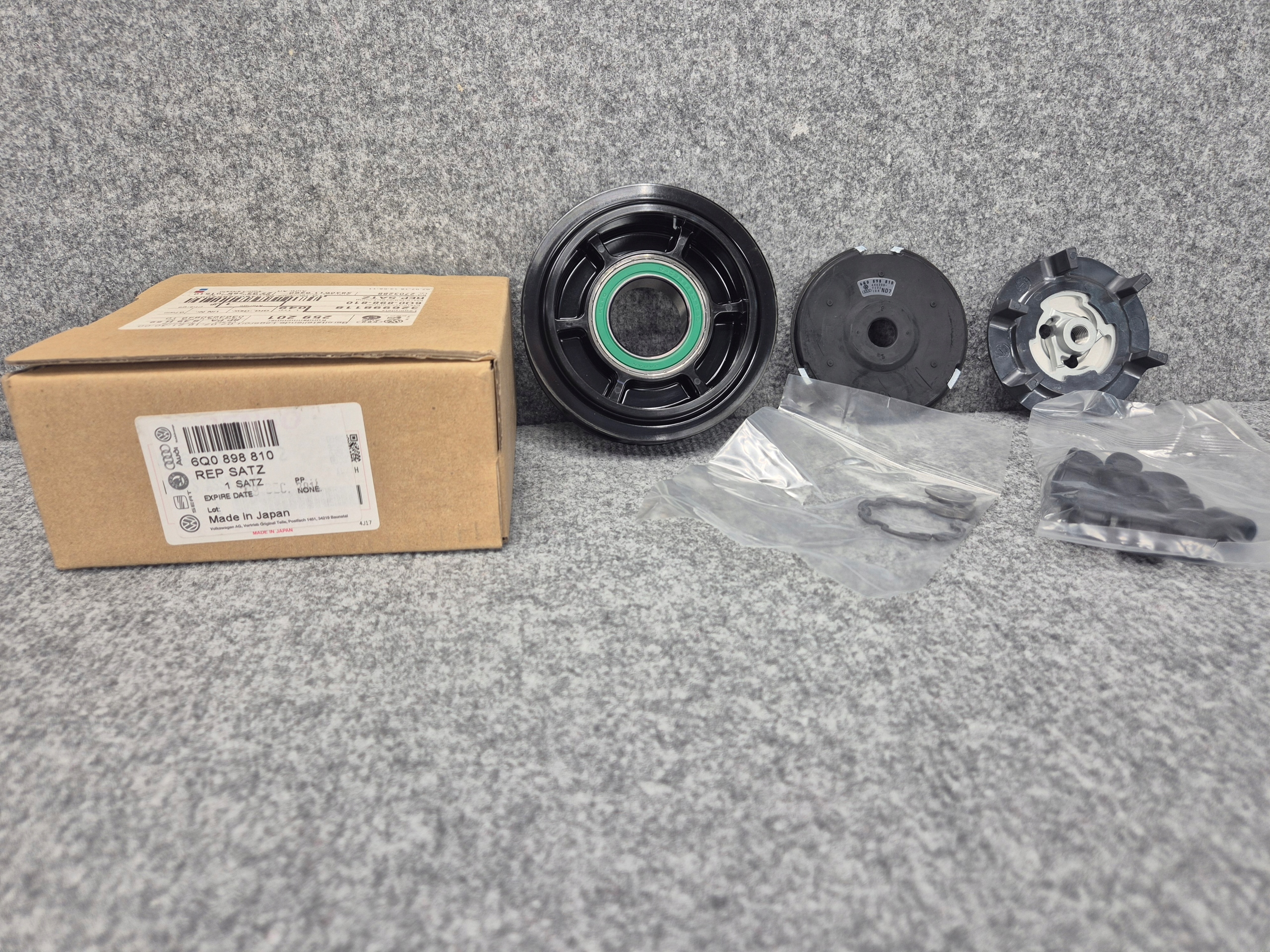 ZESTAW NAPRAWCZY - KOŁO PASOWE SPRĘŻARKI KLIMATYZACJI VAG OE 6Q0898810