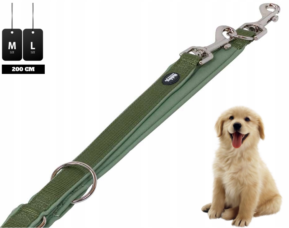 Levně Nobby Classic Preno Vodítko Reg.m-l Olivová 200 cm; 20-25 mm