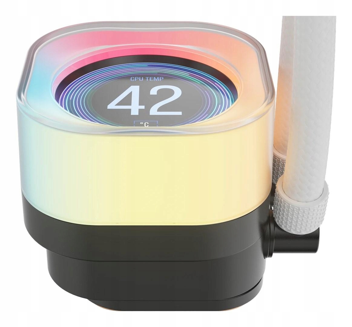 Corsair iCUE Link Titan 240 Rx LCD White Aio, 240mm Radiator, Liquid Cpu