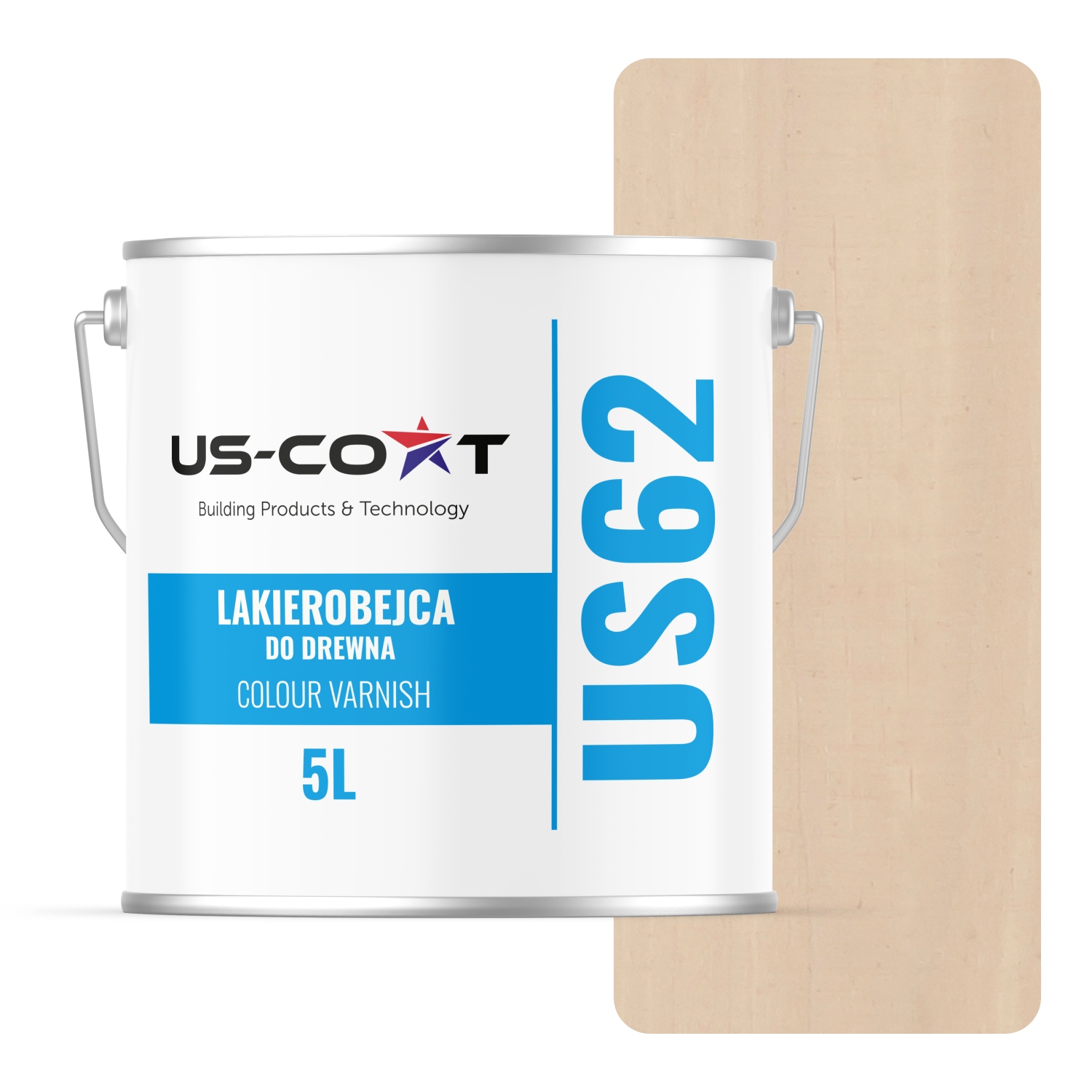 Laková Farba Na Drevo 3V1 Extra Lazúra Béžová Svetlá Polomatná 5 L Ochranná