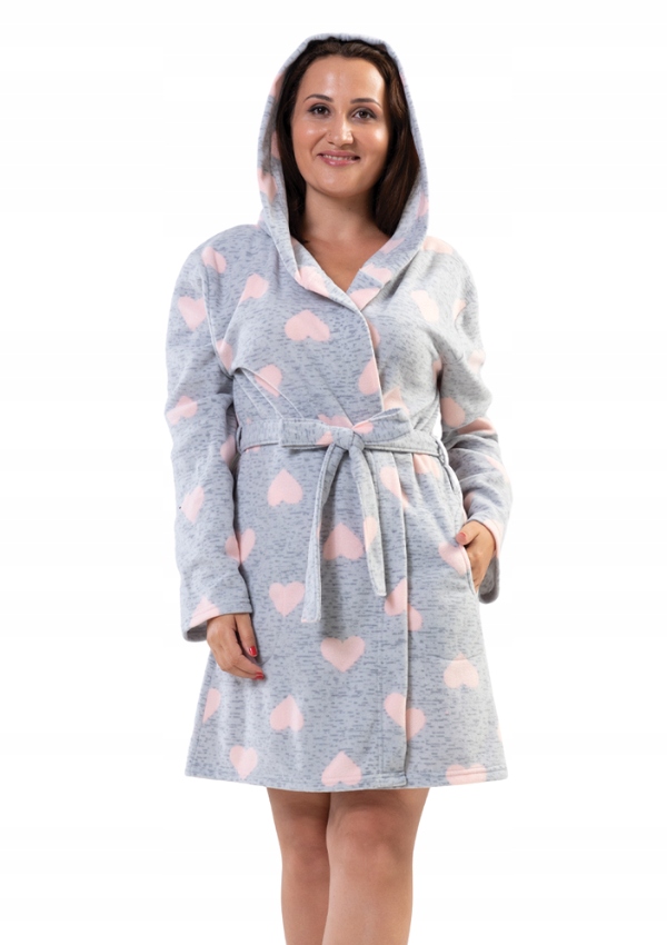 

Szlafrok damski polarowy Vienetta 4XL gruby +Size