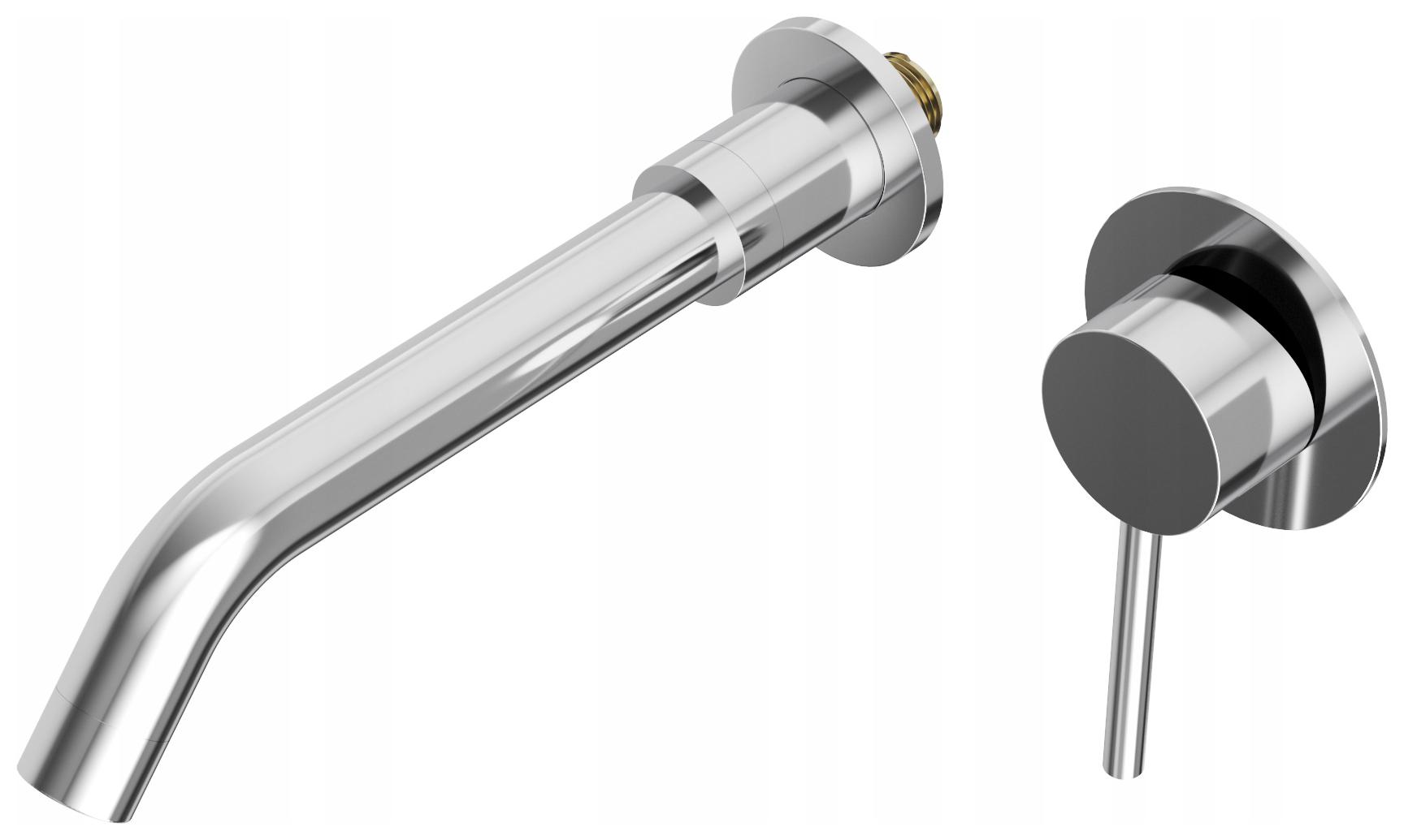 Podomietková Umyvadlová Batéria Do Kúpeľne Mosadzná Boxová Kohútik Kivo Chrom