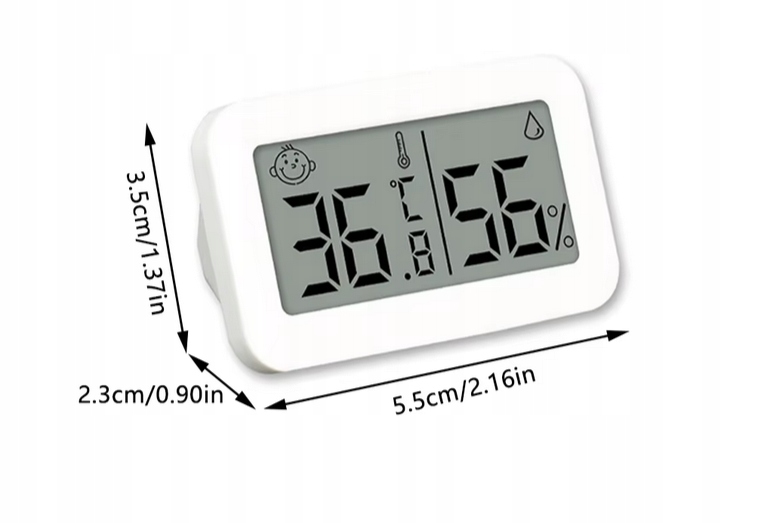 Termometr + higrometr LCD -50~70°C biały TJW-01 EAN (GTIN) 0061669630519