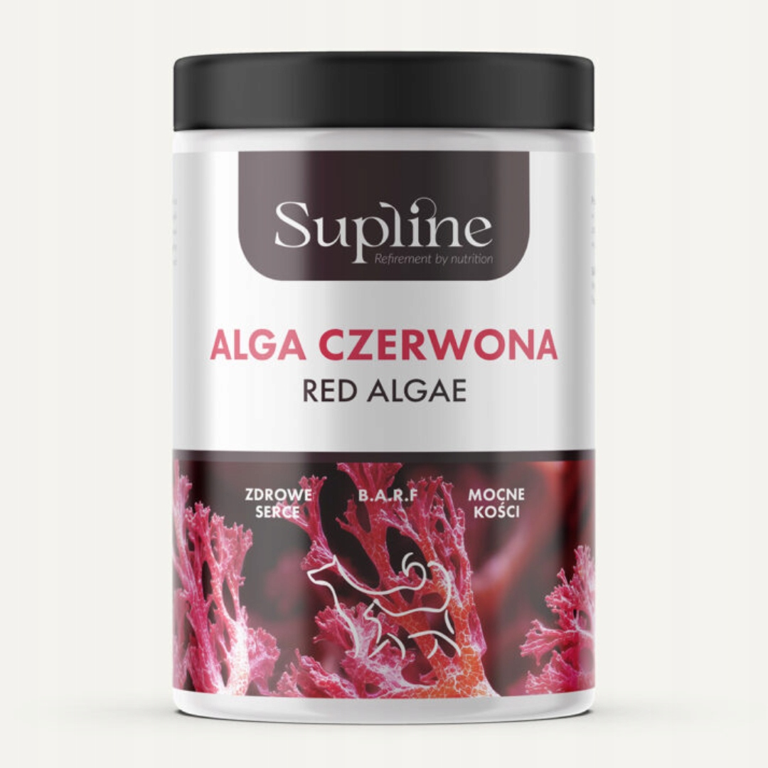 Červená alga 1000 g pro psa kočku Barf, Vápník, zdravé zuby Supline