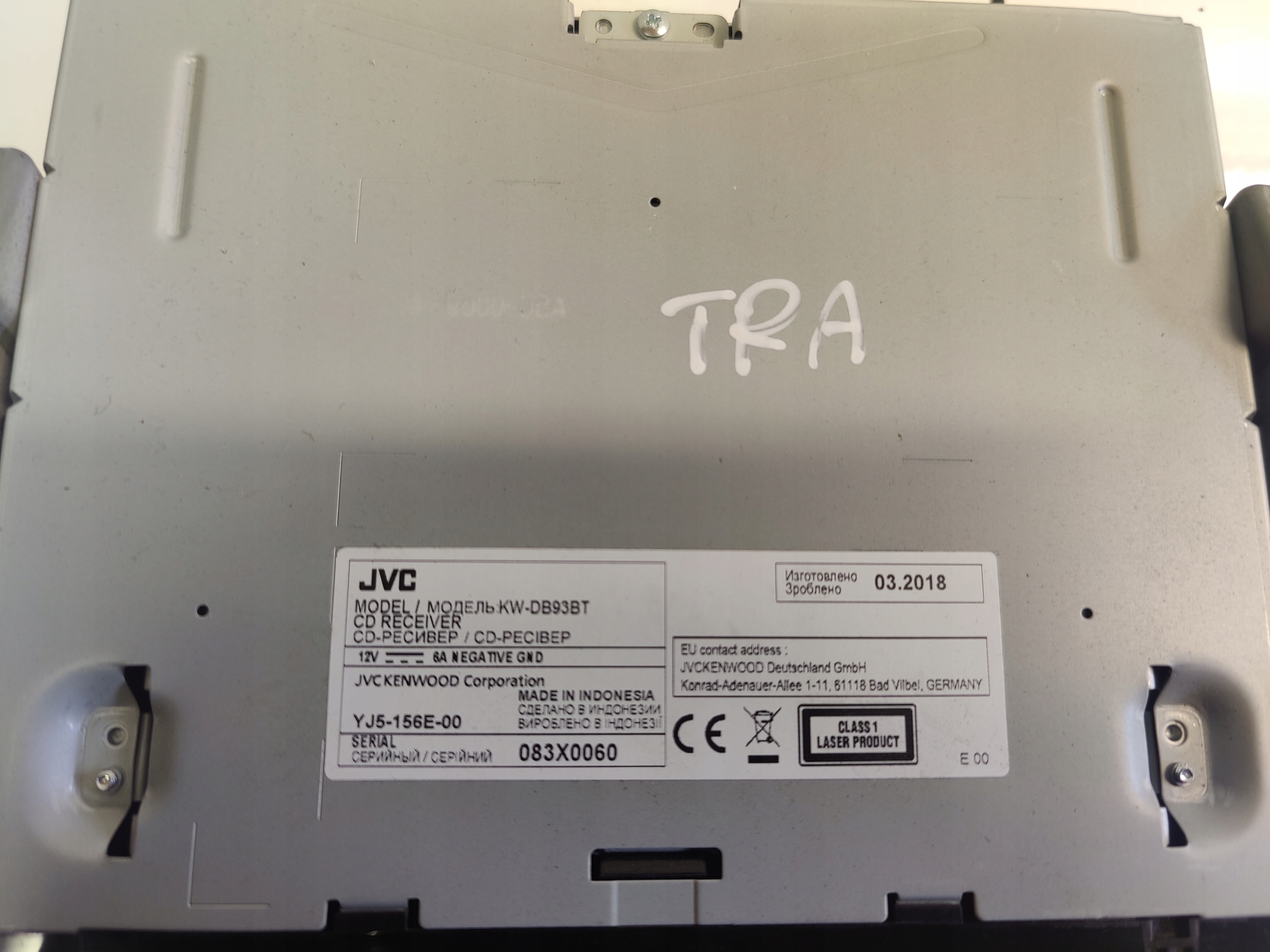 RADIO SAMOCHODOWE CD JVC KW-DB93BT