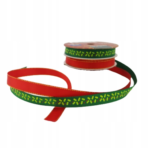 

2x Wstążka Świąteczna ozdoby prezentów 2x5m