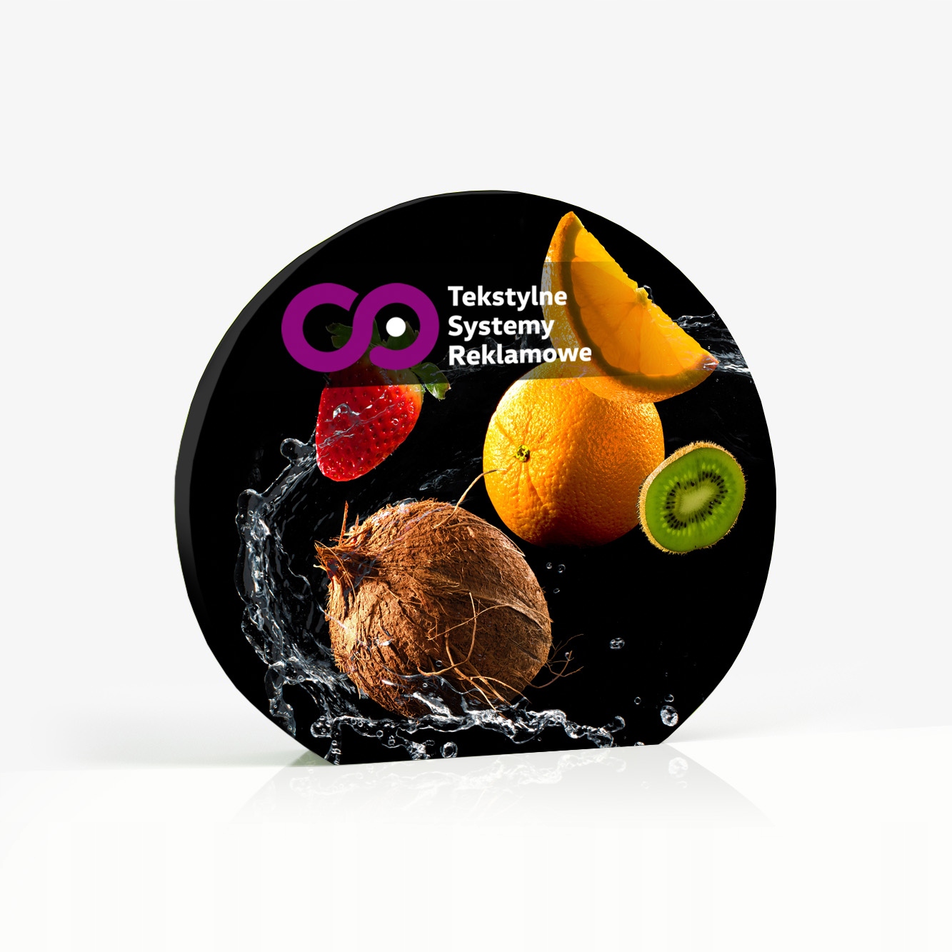 ŚCIANKA TEKSTYLNA DWUSTRONNA MOON + tkanina -->realizacja 4 DNI<--