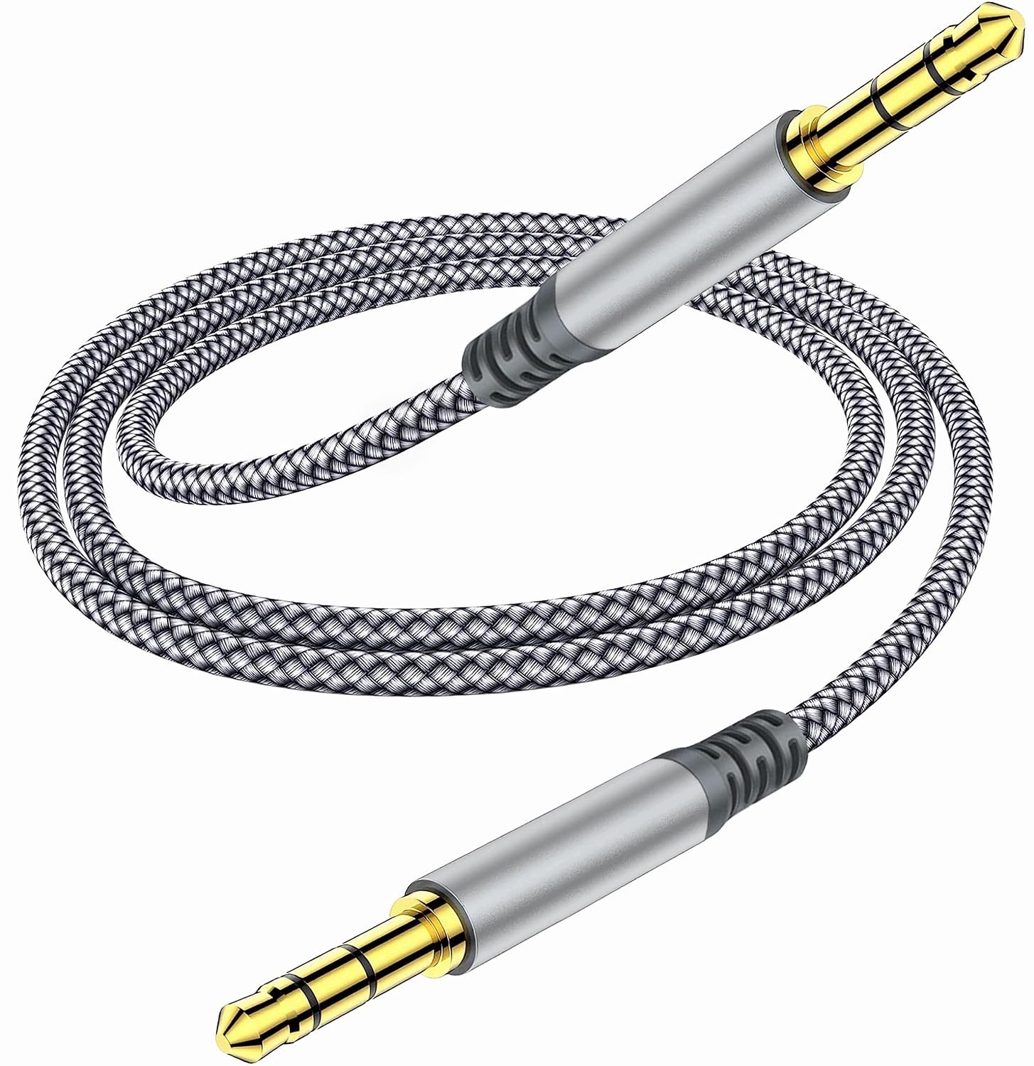 Kabel Audio Henrety Mini Jack 3,5 mm, Pleciony Nylonowo 3m