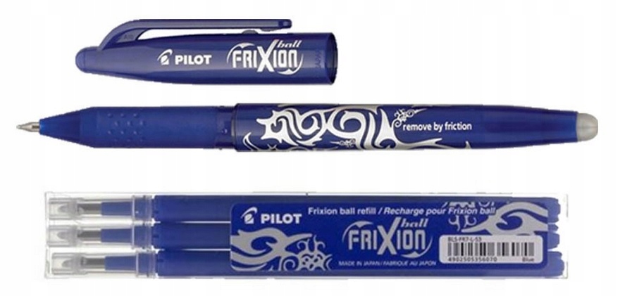 

Pilot Frixion Pióro Długopis 0,7 3 Szt. Wkłady