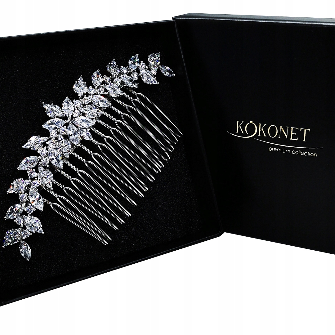 Svatební hřeben Zirkony Diamnetová svatební kvalita