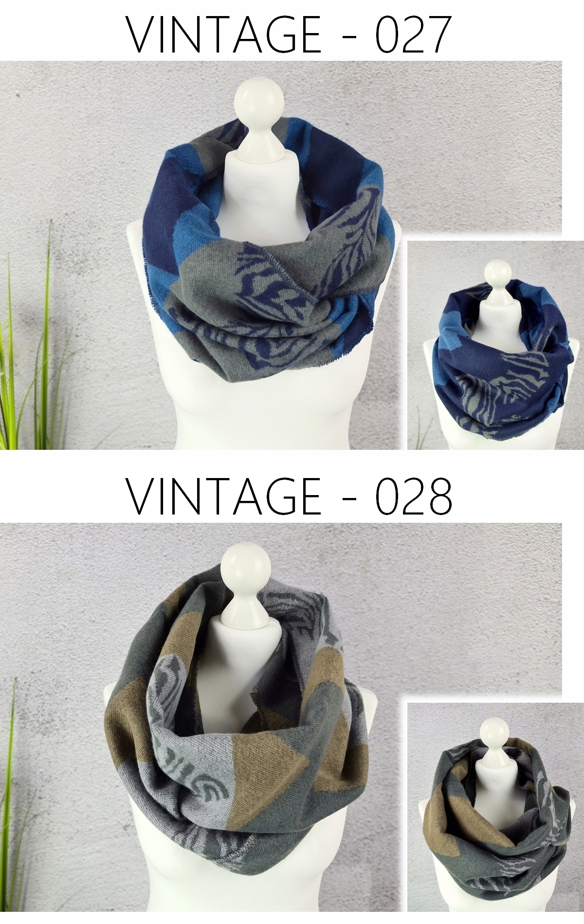 CIEPŁY duży KOMIN damski szal chusta MODNE WZORY Marka Distribution4you