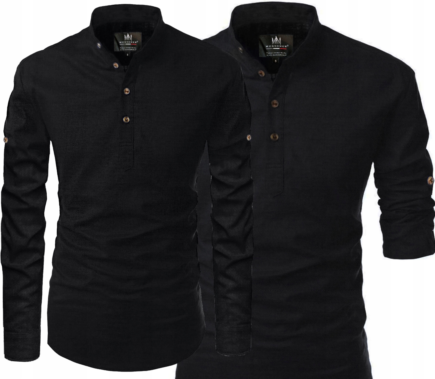 Pánská košile Casual každodenní bavlněná stojáček