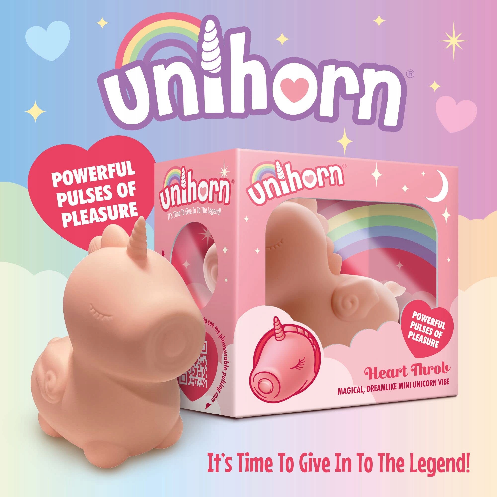 UNIHORN Mini Wibrator Jednorożec Dla Kobiet Z Silnymi Impulsami — miniatura 3