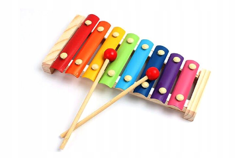 CYMBAŁKI DREWNIANE DLA DZIECKA KOLOROWE EDUKACYJNE CE