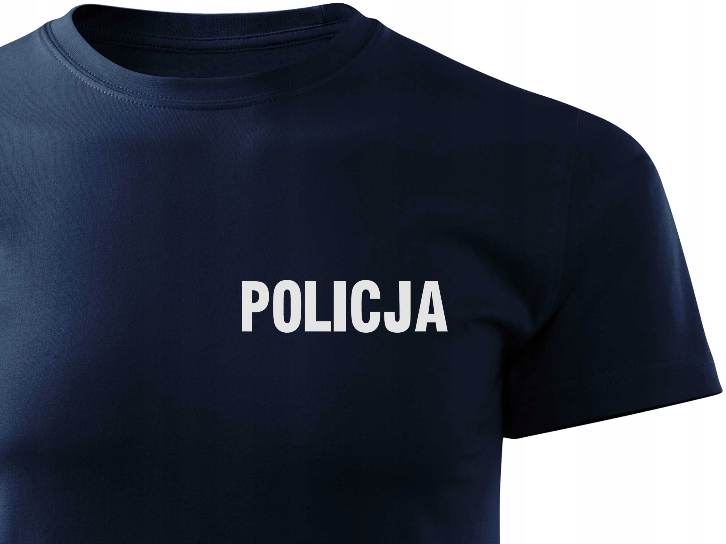 

Koszulka T-shirt z nadrukiem odblaskowym Policja