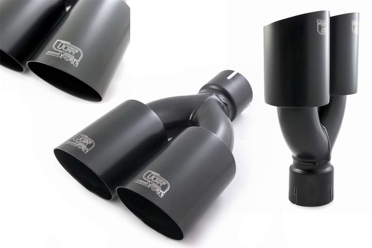 Наконечник глушителя ULTER 2X80 мм фитинг 60 мм