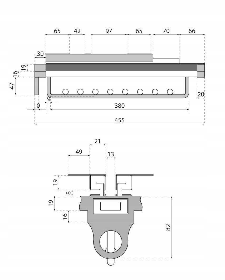 Wieszak wysuwany do garderoby Symphony Antracyt na wieszaki Marka ATM