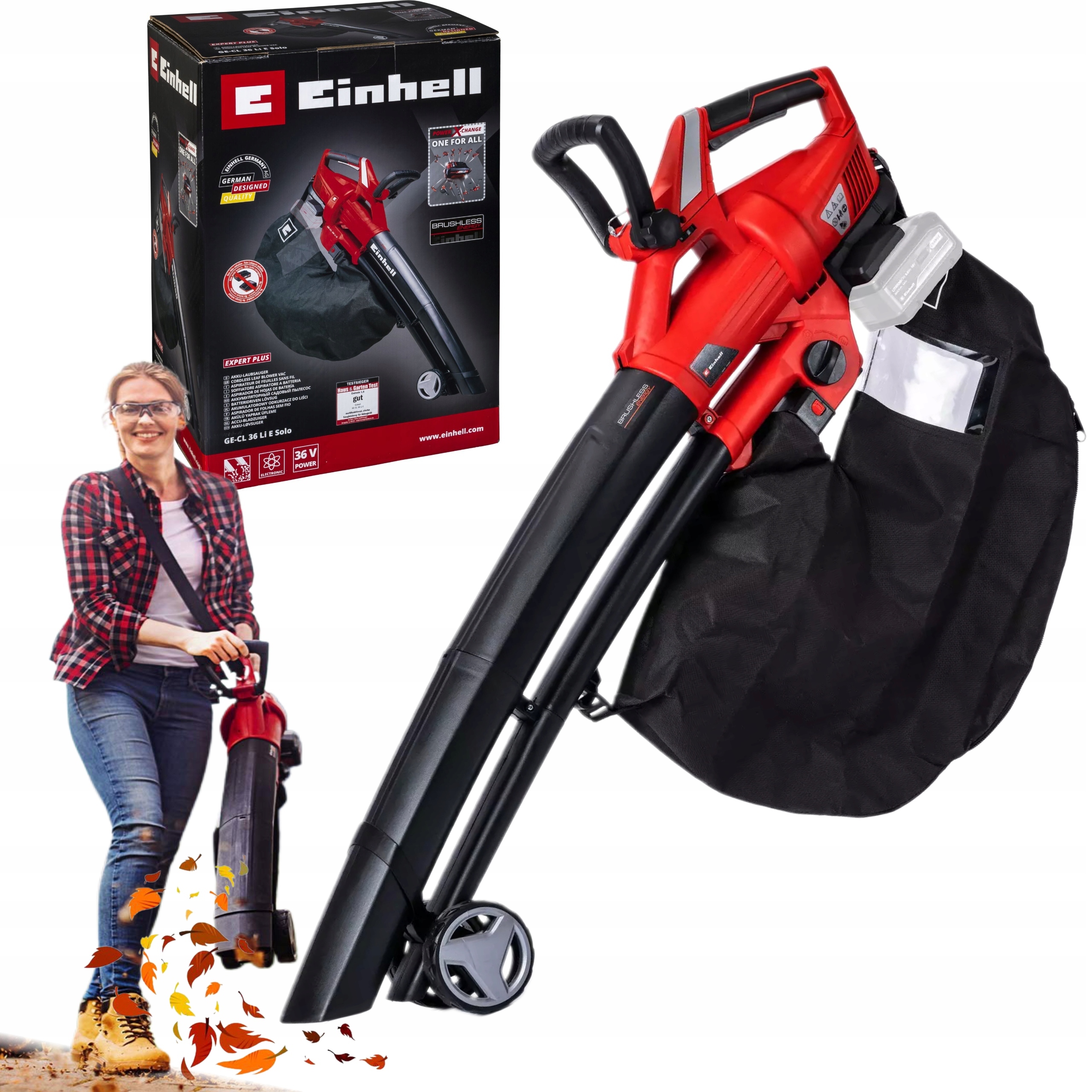 Einhell Akumulátorový Vysávač Na Listy 2x18V Ge-cl 36 Li E-Solo