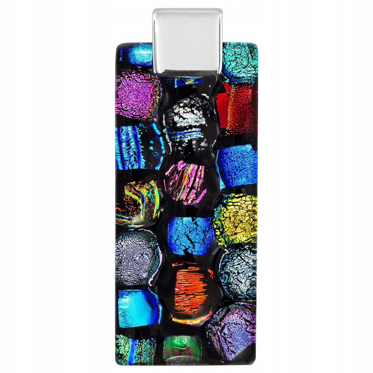 Dámský přívěsek Harf vícebarevný sklo murano