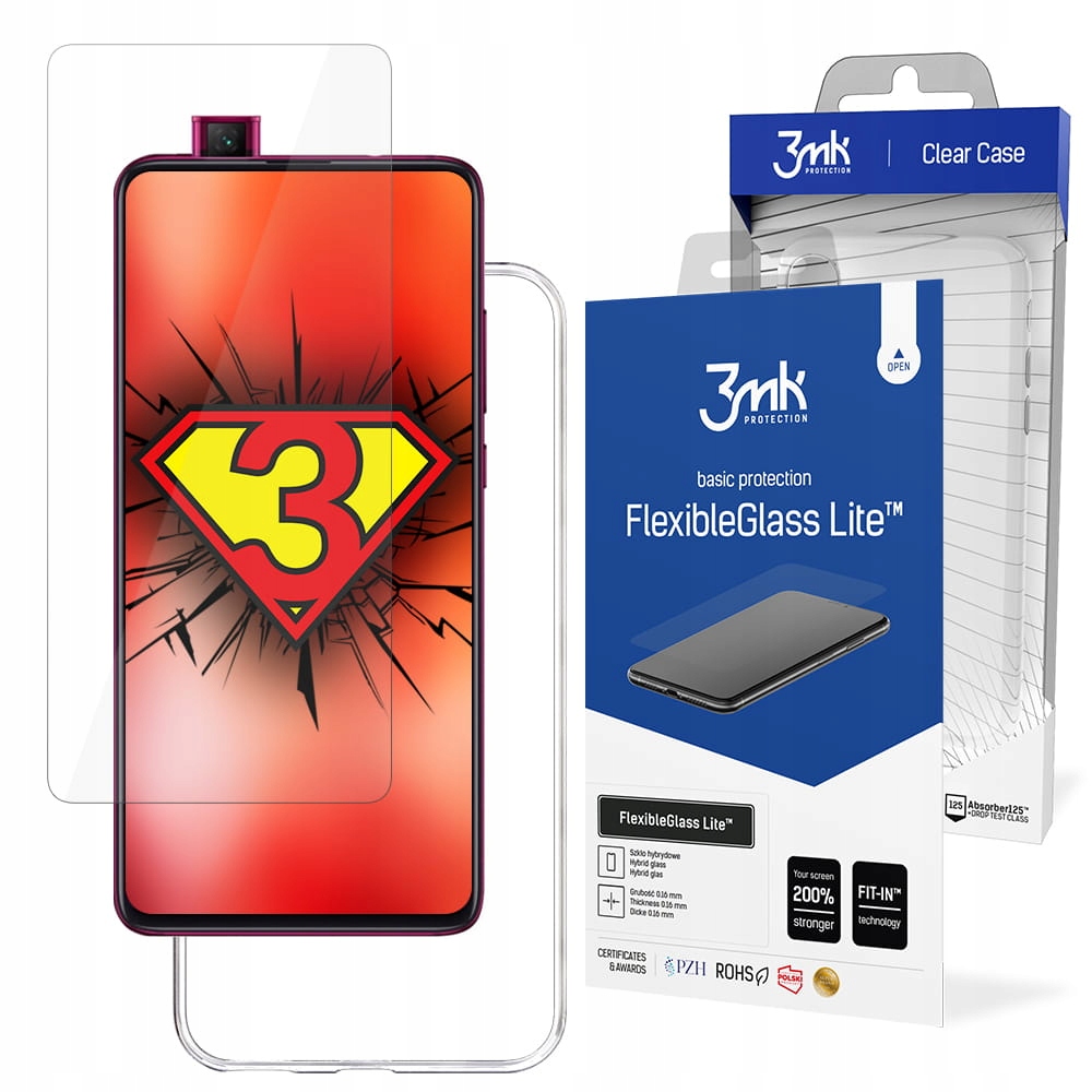 

Clear Case Etui + Szkło 3mk do Xiaomi Redmi 9
