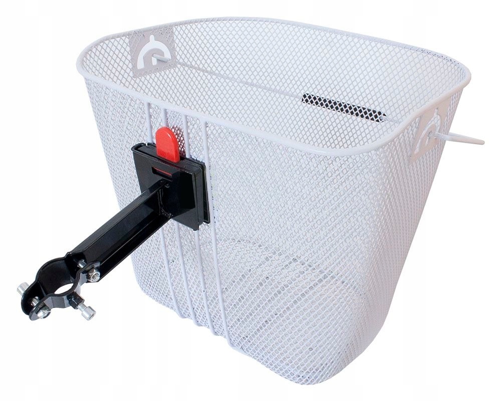 KOSZYK rowerowy CLICK przedni na SZTYCĘ klik biały Model Click na sztycę biały