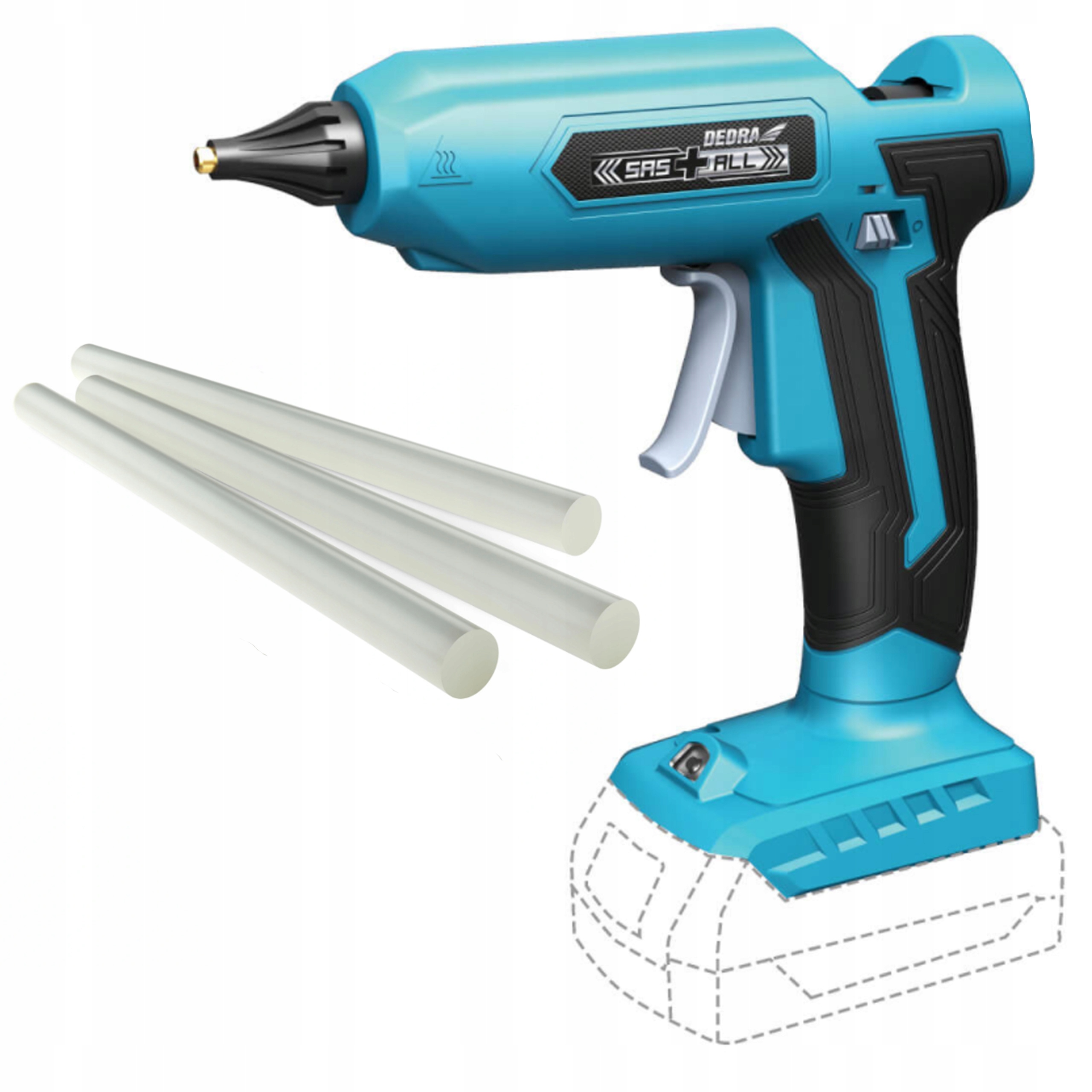 DEDRA Pistolet do kleju akumulatorowy SAs+ 180 °C DED7052 EAN (GTIN) 5902628705204