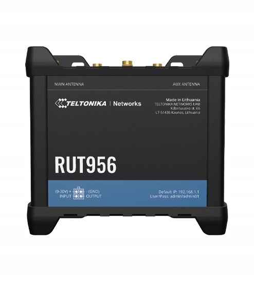 Priemyselný router RUT956 802.11n 10/100 Mbit/s Ethernetové porty Lan