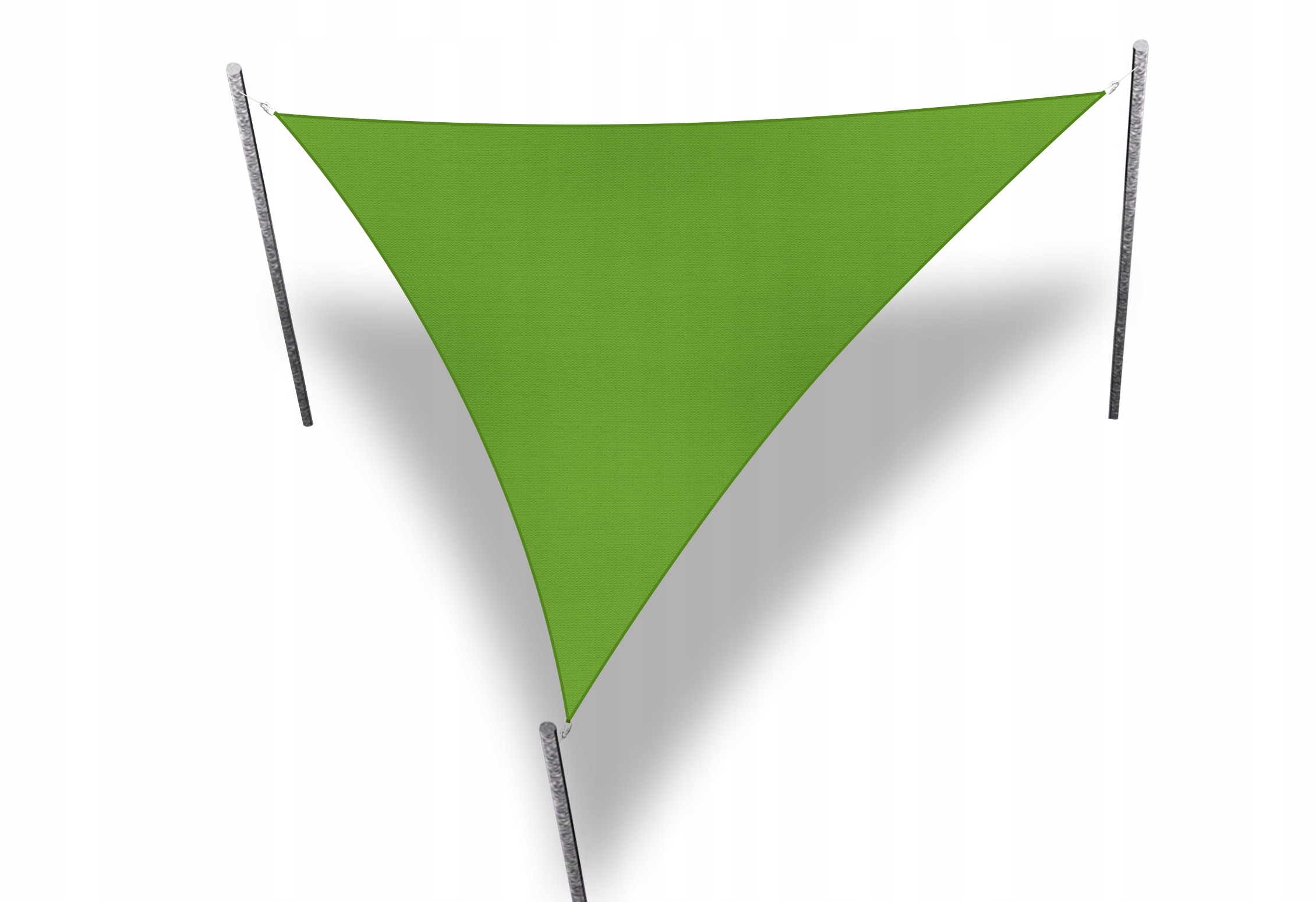 Sluneční Plachta Vodotěsná Do Zahrady Trojúhelník Zelená 3x3x4,2