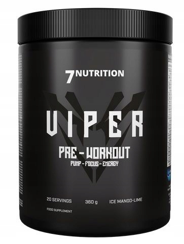 7 Výživa Viper Pre-Workout 360 g ledové mango-limetka