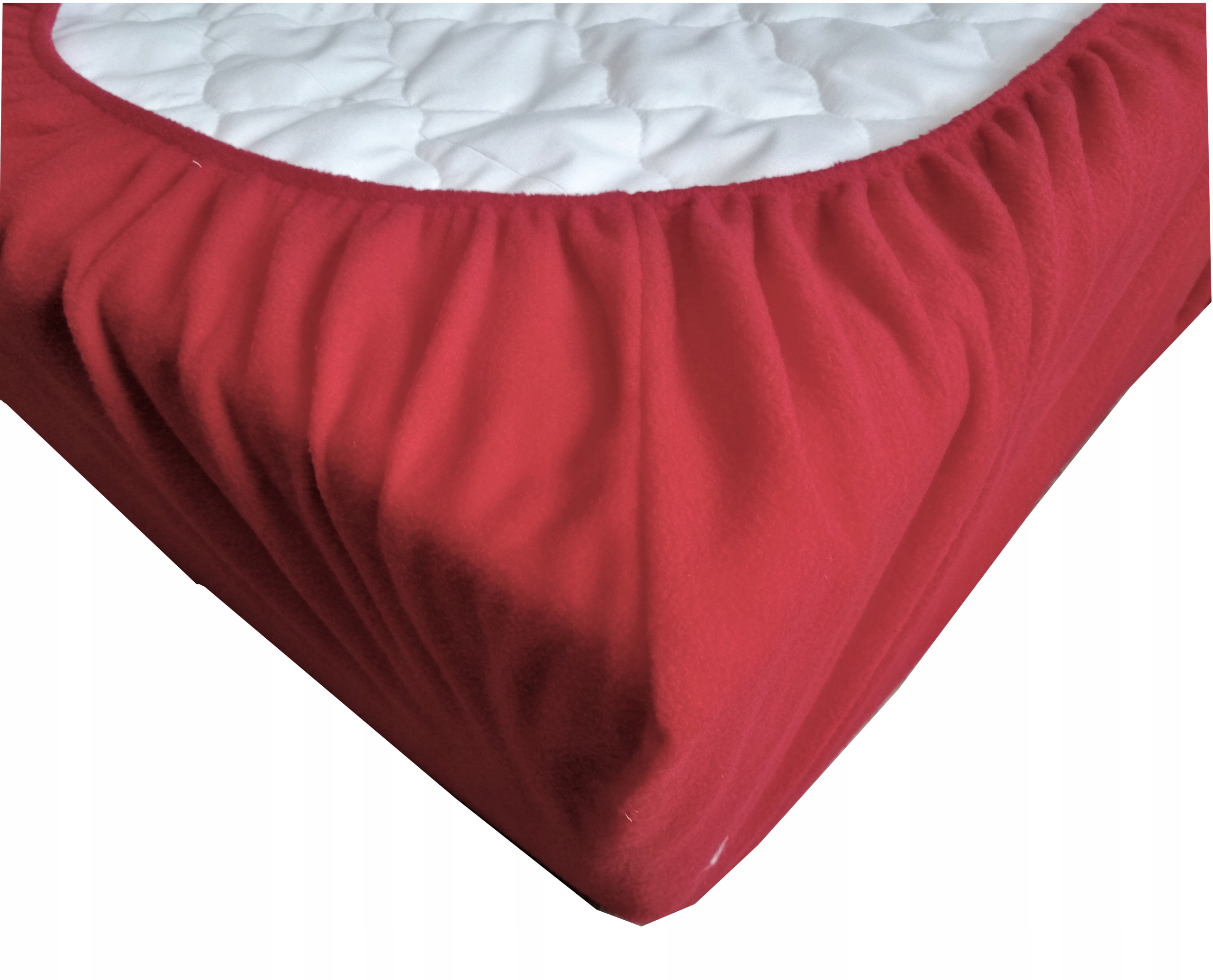 Prostěradlo s gumičkou 140x200+20 Z Fleecu Červené