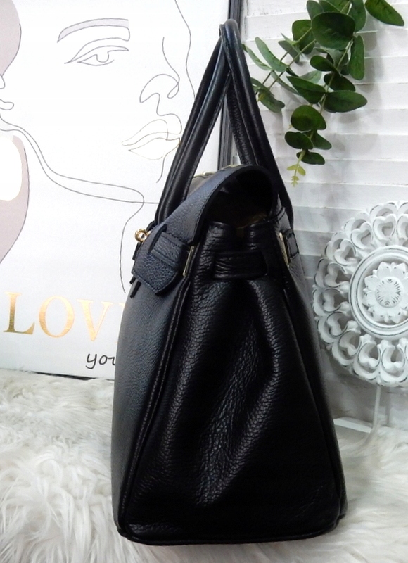 Torebka LAURA BIAGGI czarna skóra A4 Płeć kobieta