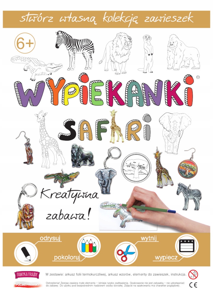 

Wypiekanki Safari żyrafa zebra surykatka drzewo