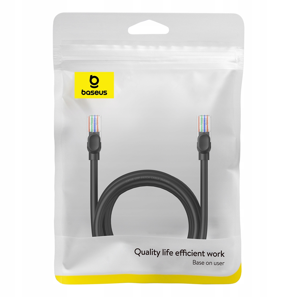 BASEUS KABEL SIECIOWY RJ45 - RJ45 LAN PRZEWÓD INTERNETOWY ETHERNET CAT5 3m Długość kabla 3 m
