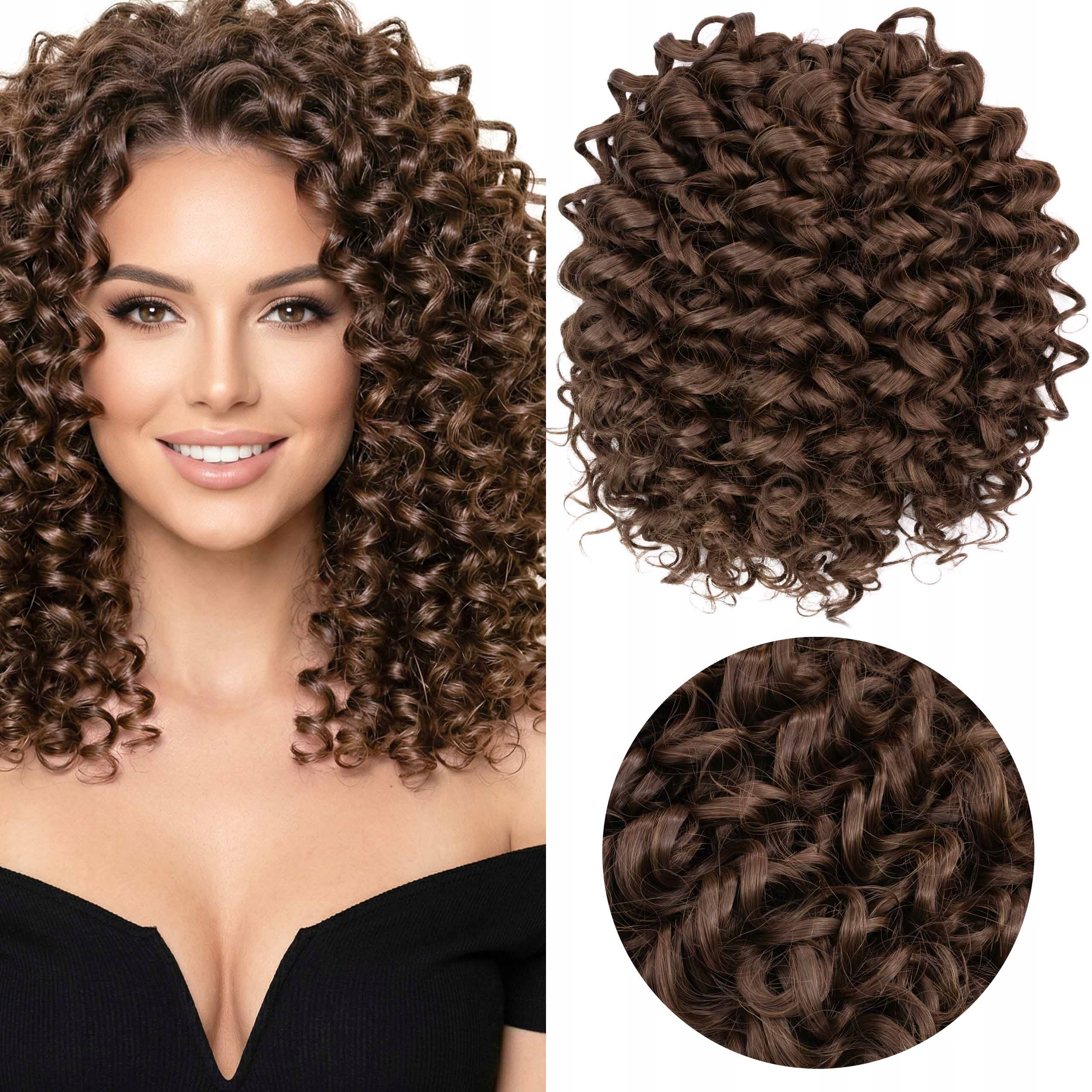 Syntetické umělé vlasy Afroloki Cinderella Premium 35CM 300G hnědé