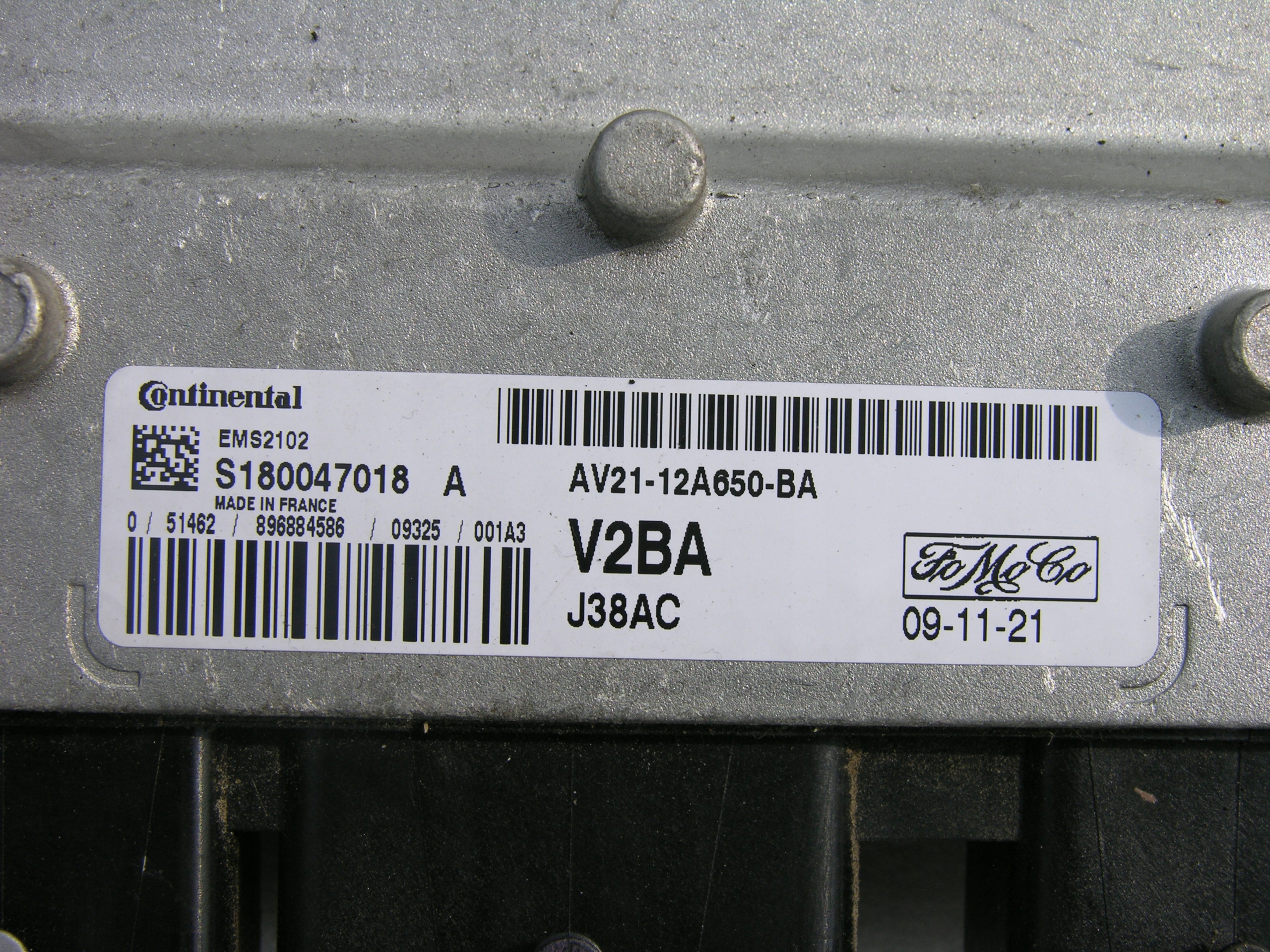 FORD FIESTA MK7 1.25 petrol control unit of the engine