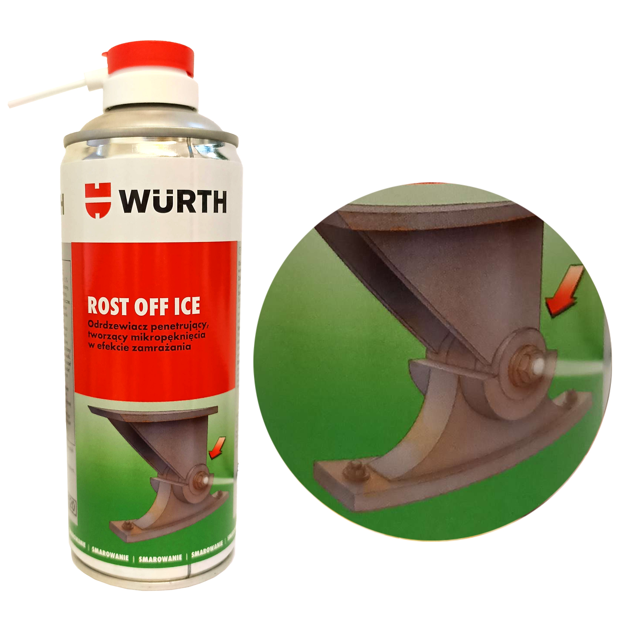 Wurth Odrdzewiacz zamrażający w aerozolu Rost Off Ice Spray 0893240