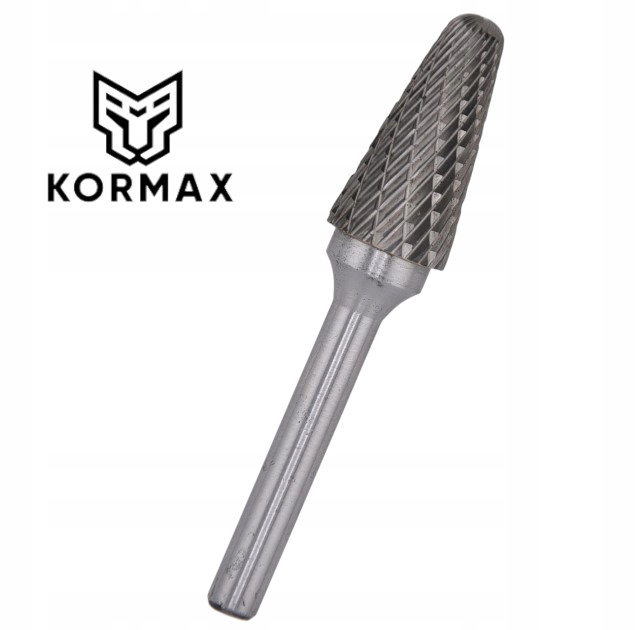 Fréza 16 mm kuželový rotační pilník 16x33x77x6 z karbidu Kel Kormax
